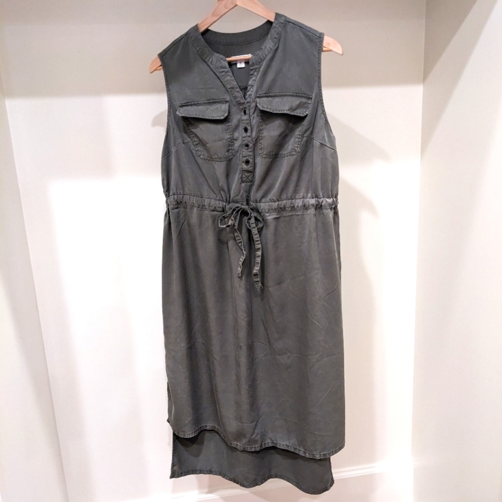 Liz Lange Maternity for TARGET Utility Dress Olive Green